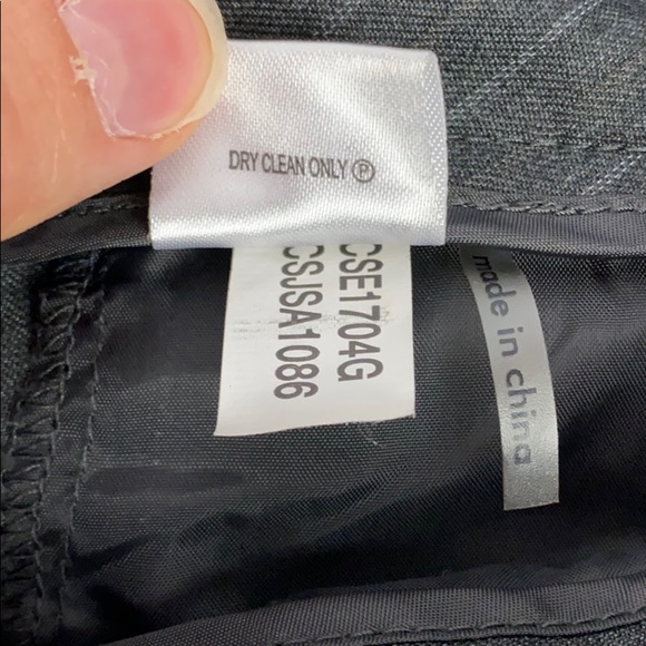 Calvin Klein Gray Pinstripe Dress Work Career Pant - Picture 4 of 11
